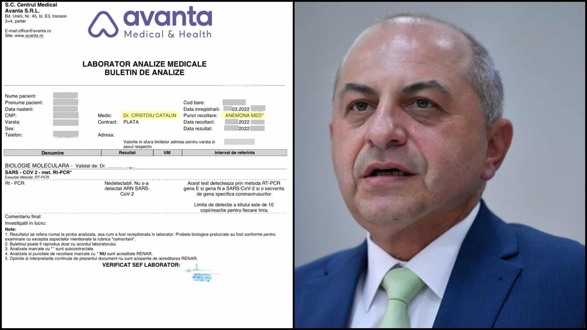 VIDEO „M-am întâlnit cu doamne în parc, poate că am dat consultații private și acolo”. Cătălin Cîrstoiu, întrebat de HotNews de ce numele său apare și pe teste Covid din clinica familiei sale, dacă el spune că nu a consultat pacienți acolo